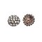 Gunmetal Rhinestone Button for Jewelry Wedding Clothing Crafts